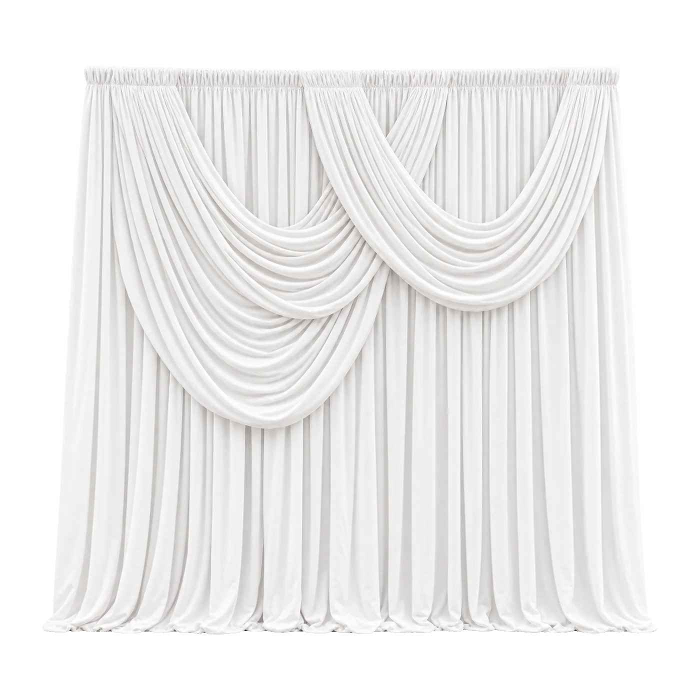 White Premium Drapes backdrop