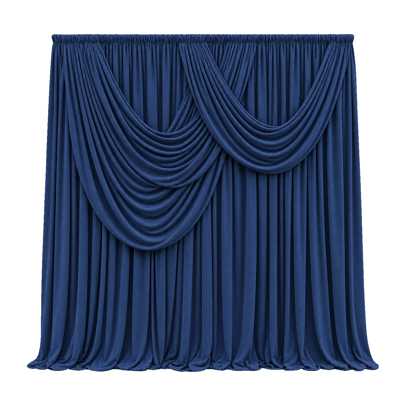 Midnight Navy Premium Drapes backdrop