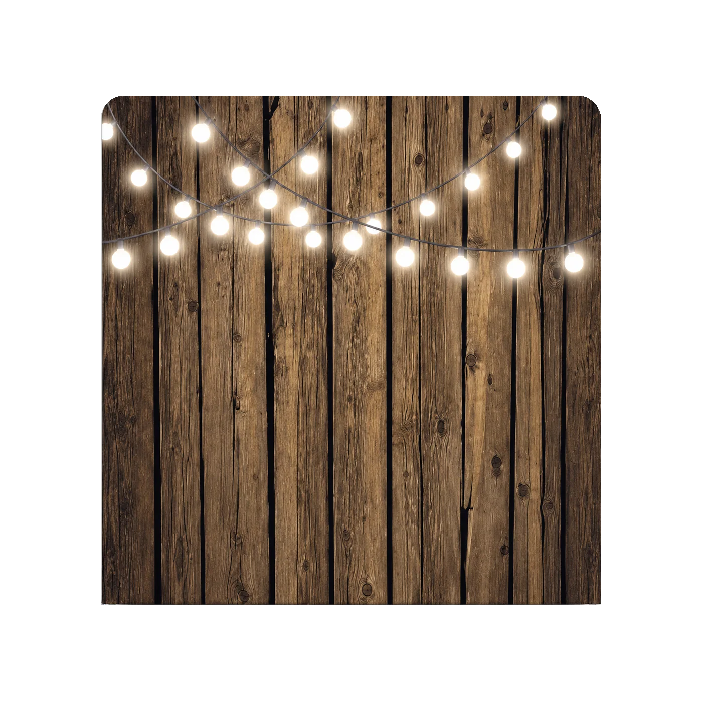 Dark Wood With String Lights backdrop