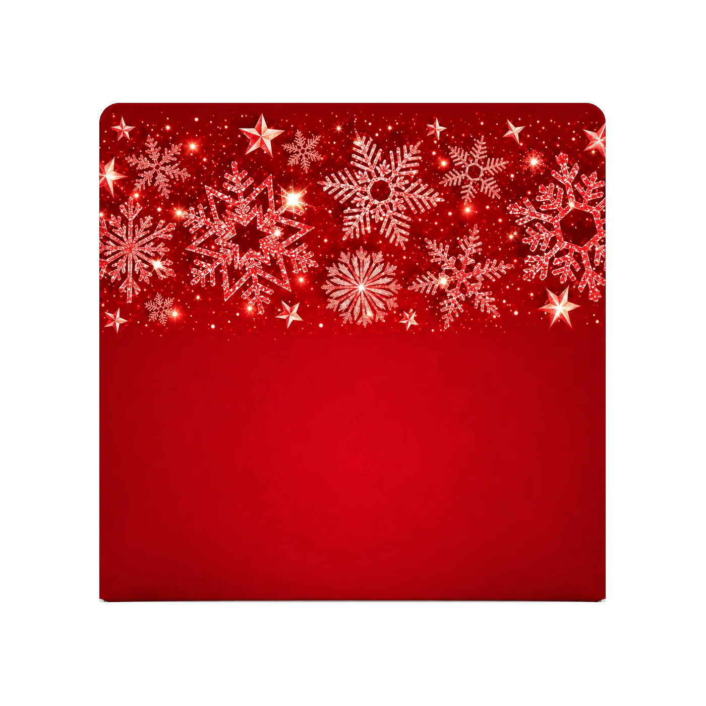 Glittery Red Snowflakes backdrop
