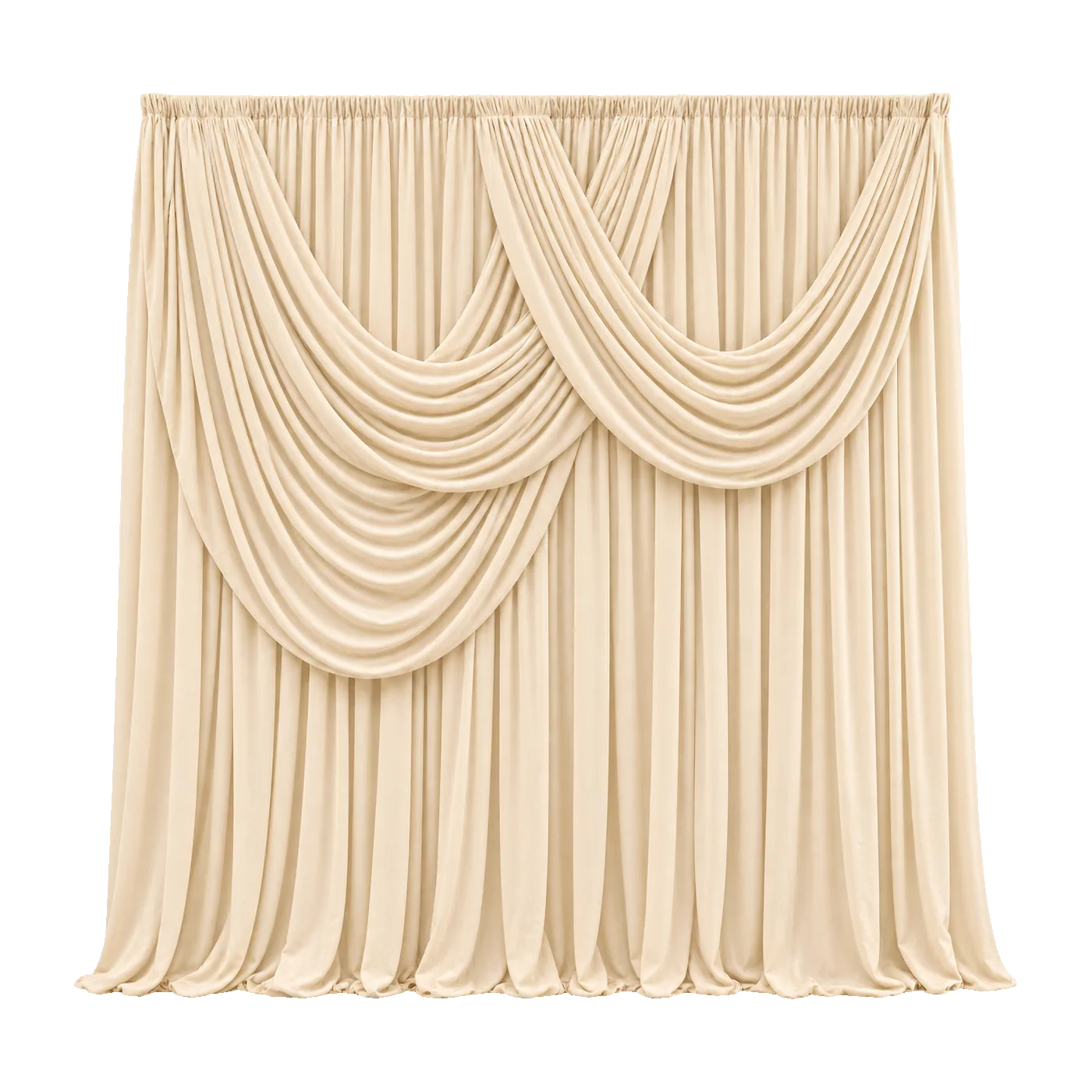 Champagne Premium Drapes backdrop