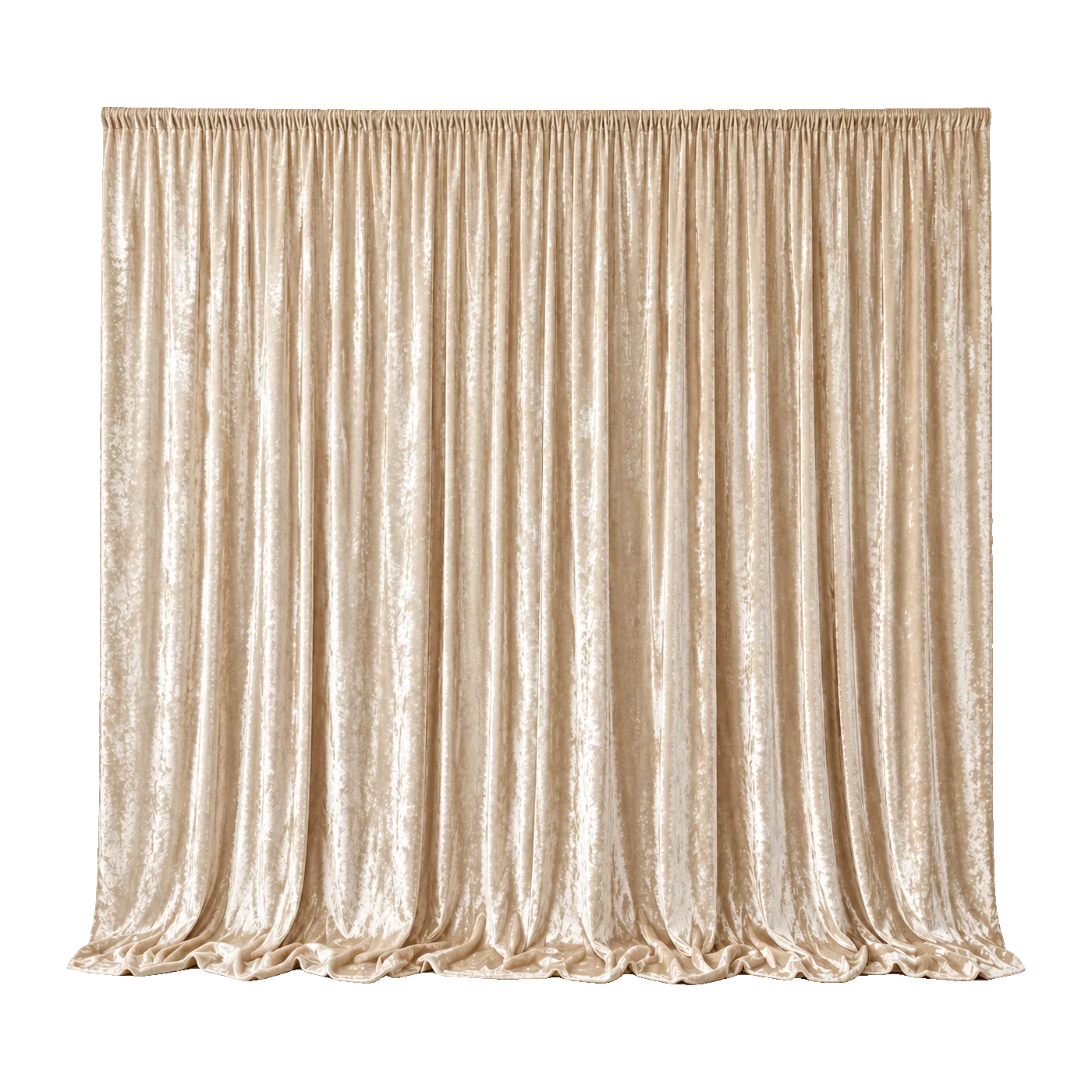 Champagne Premium Crushed Velvet backdrop