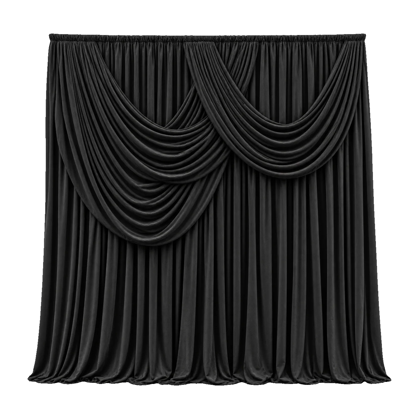 Black Premium Drapes backdrop