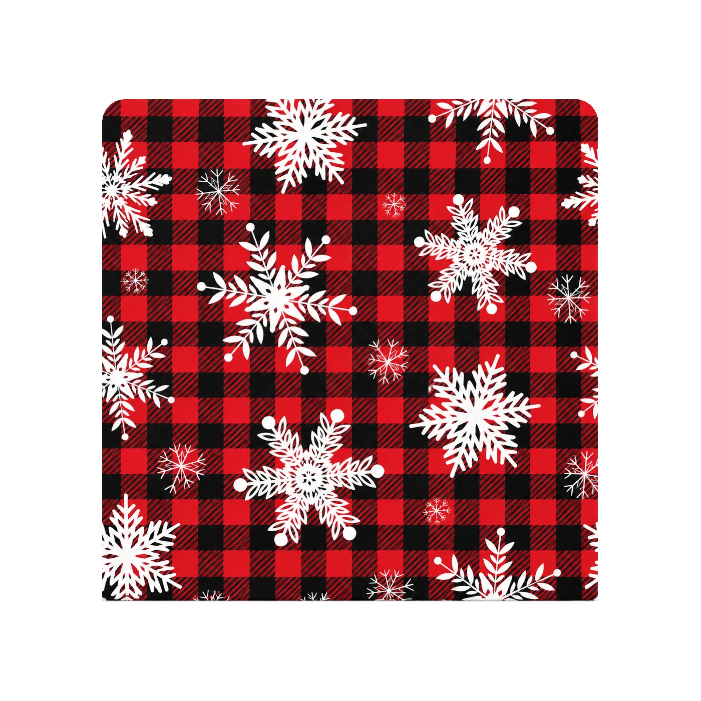 Plaid Snow backdrop