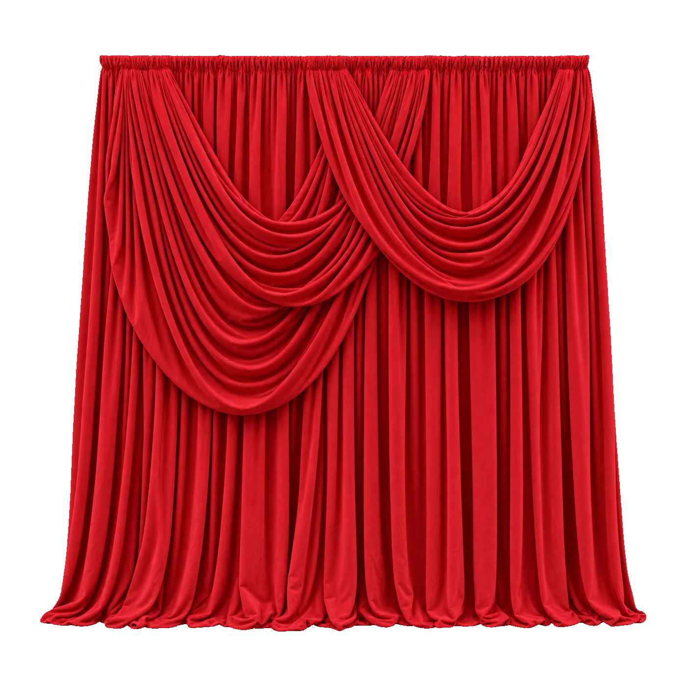 Red Premium Drapes backdrop